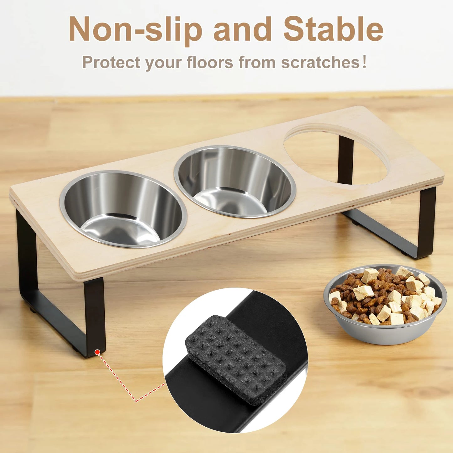 Steel Bowls with Stand